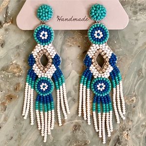 NWT Gorgeous Deepa Gurnani Beaded Chandeliers